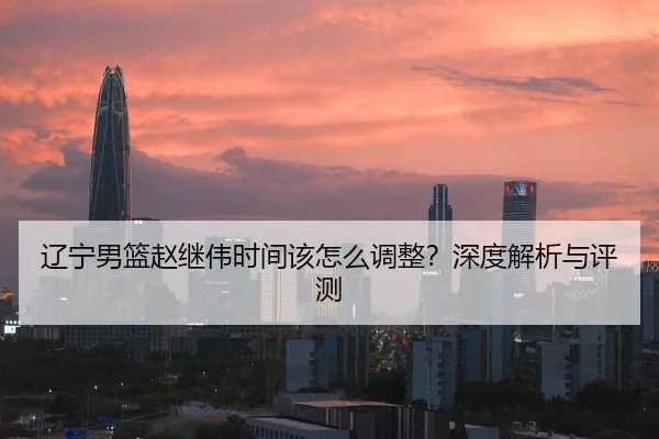 辽宁男篮赵继伟时间该怎么调整？深度解析与评测