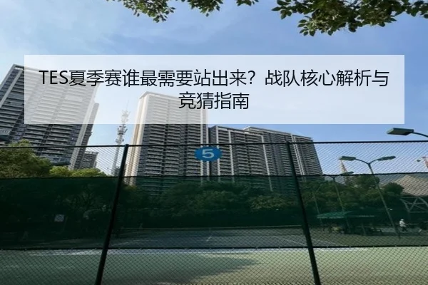 TES夏季赛谁最需要站出来？战队核心解析与竞猜指南